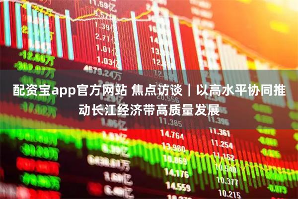 配资宝app官方网站 焦点访谈｜以高水平协同推动长江经济带高质量发展